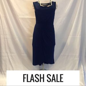 🦈🦈Gathered Navy Blue Dress🦈